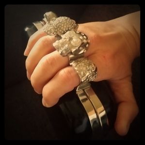 Brass Knuckles clutch bag